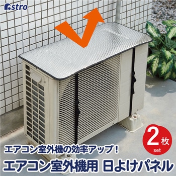 エアコン室外機用 日よけパネル 2枚組 アストロ