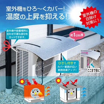 アルミ箔!エアコンガード ひさし付き アストロ