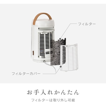 コンパクトセラミックヒーター 自動首振り - ゼピール