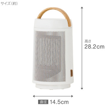 コンパクトセラミックヒーター 自動首振り - ゼピール