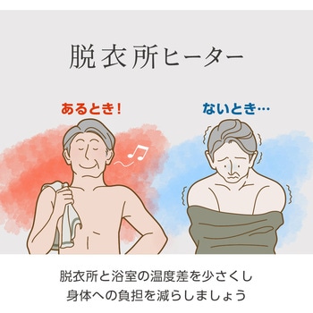 脱衣所セラミックヒーター - ゼピール