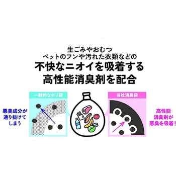消臭袋10L白半透明 ハウスホールドジャパン