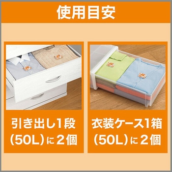ムシューダ 防虫剤 引き出し・衣装ケース用 無香タイプ お徳用 32個入 エステー