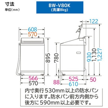 全自動洗濯機 ビートウォッシュ 日立
