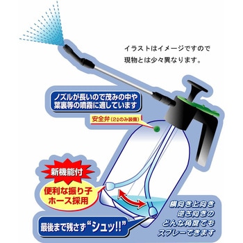 蓄圧式スプレー マイスター ロングロータリーノズル (振り子ホース) マルハチ産業