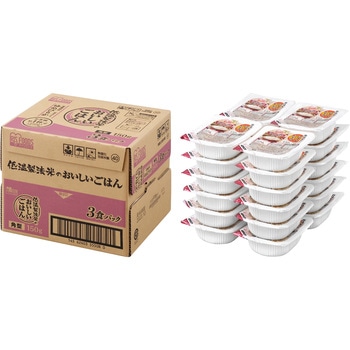 低温製法米のおいしいごはん ゆめぴりか 150g×3P 角型(ケース) アイリスオーヤマ