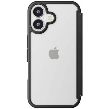 iPhone 16 Plus用 ガラスフリップケース [ブラック] - PGA