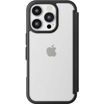 iPhone 16 Pro Max用 ガラスフリップケース [ブラック] PGA