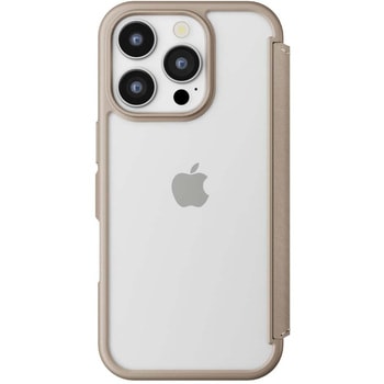 iPhone 16 Pro Max用 ガラスフリップケース [ベージュ] PGA