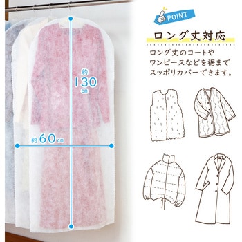 両面不織布カバー ロング用 10枚組 - アストロ