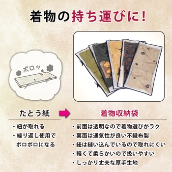 活性炭着物浴衣収納ケース 保管袋3枚付き - アストロ