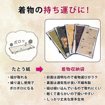 着物が見える クリア収納袋5枚組 アストロ