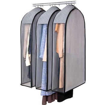 中身が見える 活性炭クローゼットカバー 3枚組 アストロ