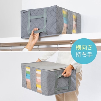 持ち手が便利 活性炭衣類整理袋 小 - アストロ