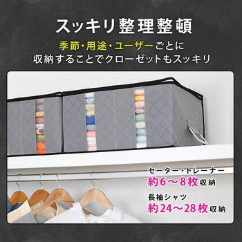 活性炭ハンドル付衣類収納ケース アストロ