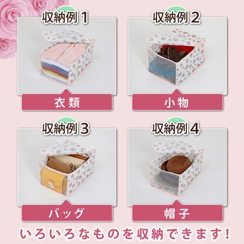 このサイズが欲しかった!高20cm 衣類整理袋 プチローズ 4枚組 アストロ