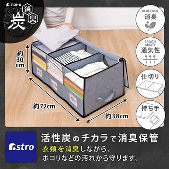 活性炭 持ち手付衣類整理袋 アストロ