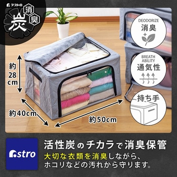積み重ねて前からも出せる活性炭収納ケース - アストロ