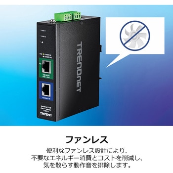 産業用 PoE++インジェクター TRENDnet