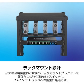26ポート 強化型産業用ギガビット PoE+スイッチ - TRENDnet