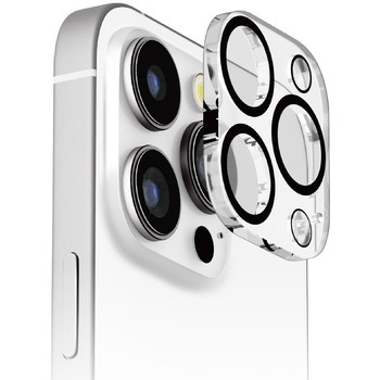 iPhone 16 Pro用 液晶保護ガラス [カメラプロテクターセット/高透明] PGA