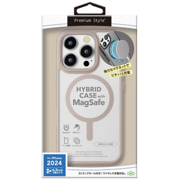 iPhone 16 Pro用 MagSafe対応 ハイブリッドケース [ベージュ] PGA