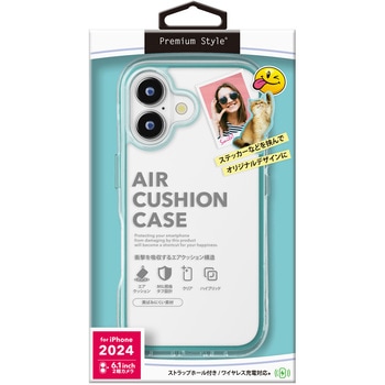 iPhone 16用 エアクッションケース [ボンダイブルー] PGA