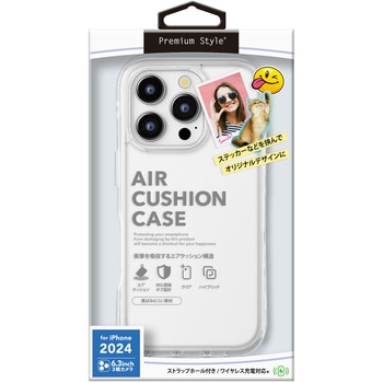 iPhone 16 Pro用 エアクッションケース [スノー] PGA