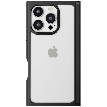 iPhone 16 Pro用 クリアフリップケース [ブラック] PGA