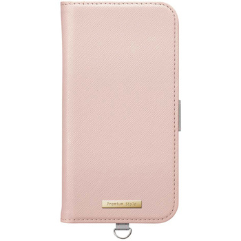 iPhone 16 Pro用 フリップカバー [サフィアーノ調/ピンク] PGA