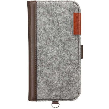 iPhone 16 Pro用 フリップカバー [フェルト/グレー] PGA