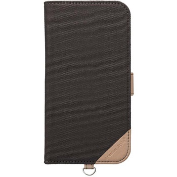 iPhone 16 Pro用 フリップカバー [キャンバス/チャコールグレー] PGA