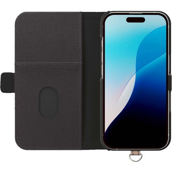 iPhone 16 Pro用 フリップカバー [キャンバス/チャコールグレー] PGA