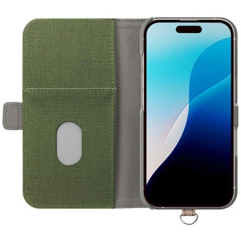 iPhone 16 Pro用 フリップカバー [キャンバス/カーキ] PGA