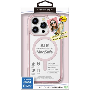 iPhone 16 Pro用 MagSafe対応 エアクッションケース [サクラ] PGA