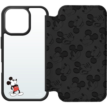 iPhone 16 Pro用 ガラスフリップケース [ミッキーマウス] PGA