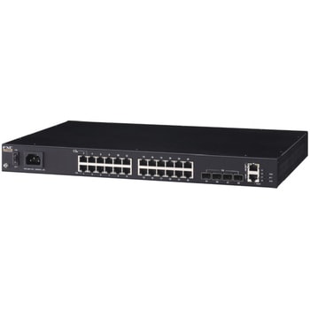 24ポート 10/100/1000Mbps および 4ポートSFP 管理機能付PoEスイッチ MAX.450W FXC