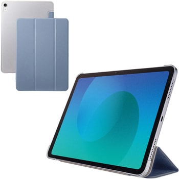 iPad Air ケース 11インチ (M3/M2) 10.9インチ 第5/第4世代 フラップ 2アングル スタンド 軽量 エレコム