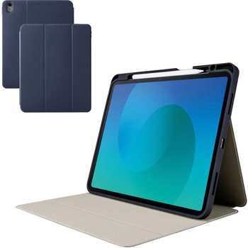iPad Air ケース 13インチ (M3/M2) マグネット式フラップ Apple Pencil収納 フリーアングル スタンド エレコム