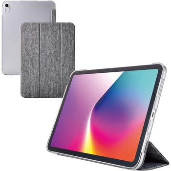 iPadケース 11インチ(A16)/10.9インチ 第10世代 ファブリックフラップ 2アングル スタンド エレコム