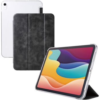 iPadケース 11インチ(A16)/10.9インチ 第10世代 フラップ 2アングル スタンド オートスリープ機能 軽量 - エレコム