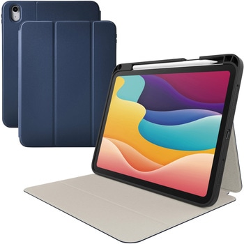 iPadケース 11インチ(A16)/10.9インチ 第10世代 マグネット式フラップ Apple Pencil収納 フリーアングル エレコム