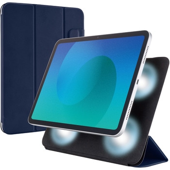 iPadケース 11インチ(A16)/10.9インチ 第10世代 マグネット着脱フラップ 2アングル 三つ折りスタンド エレコム