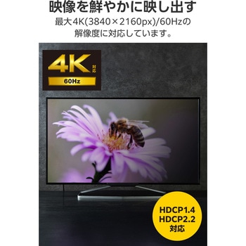 USB-C HDMI 変換アダプタ 4K/60Hz対応 USB Type-C 映像出力 (Windows MacBook Chromebook Android iPhone) エレコム