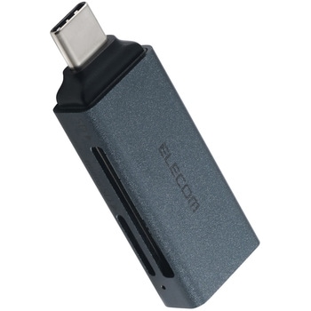 USB-C カードリーダー 2in1 SD / microSD 高速転送 USB3.2 Gen1 軽量 コンパクト Windows Mac iPad iPhone エレコム