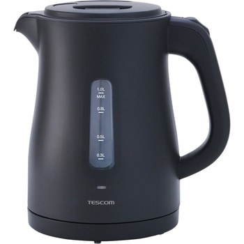 電気ケトル 1.0L 【1200W急速沸騰 転倒お湯もれ防止 空焚き防止 蒸気抑制構造】 自動OFF 二重構造 テスコム