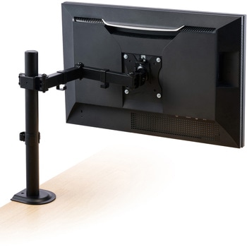 モニターアーム シングル ロング 【17～32インチ 耐荷重9kg VESA規格75×75/100×100 ディスプレイ対応】 エレコム