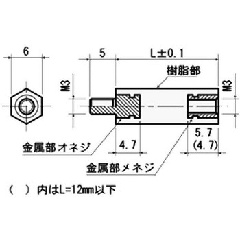 PPSウメコミ6カクスペーサー - 大阪魂