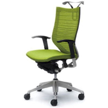 オフィスシーティング バロン 可動肘 ハイバック  背グラデーションサポートメッシュ オカムラ(岡村製作所)