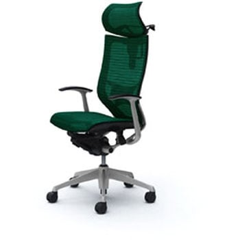 オフィスシーティング バロン 固定肘 EXハイバック 可動ヘッドレスト 背スタンダードメッシュ オカムラ(岡村製作所)